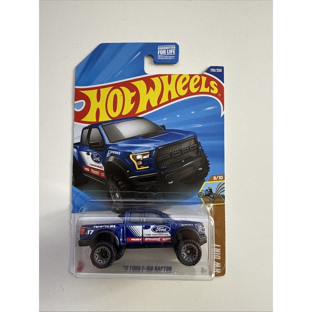 Hot Wheels '17 FORD F-150 RAPTOR Blue HW DIRT 9/10 (#178/250)